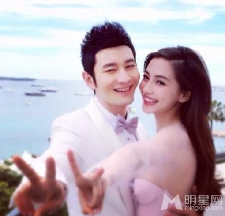 Angelababy黄晓明唯美婚纱大片