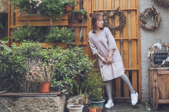 纯天然素人少女清纯氧气白嫩小清新写真