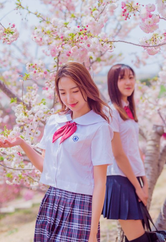 校园百合美女闺蜜jk制服清纯唯美写真