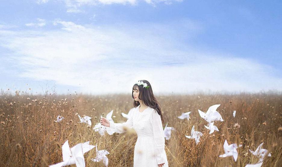 纯白少女户外清新写真集