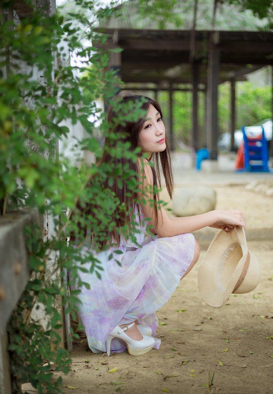 甜美女孩江若宁户外个人写真摄影