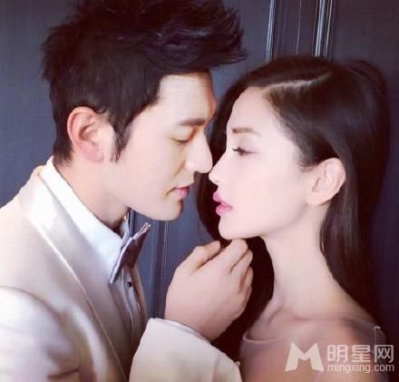 Angelababy黄晓明唯美婚纱大片