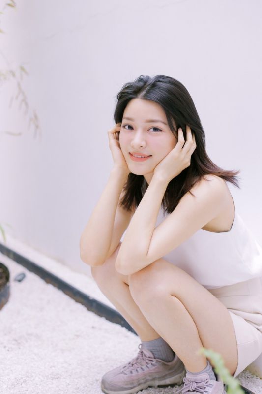 极品运动短发少女活力元气清纯白嫩氧气图库