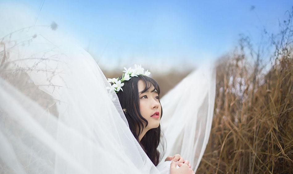 纯白少女户外清新写真集