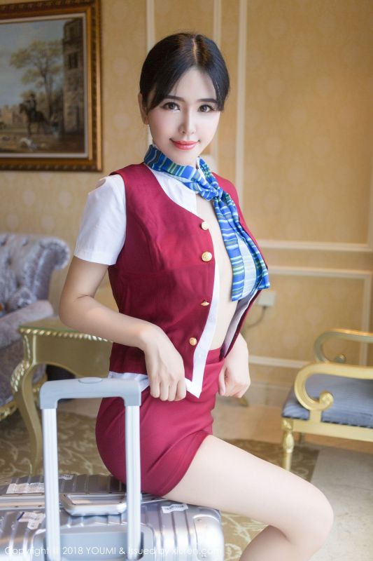 女神@刘钰儿 - 空姐制服写真