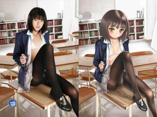 邪恶h全彩漫画少女