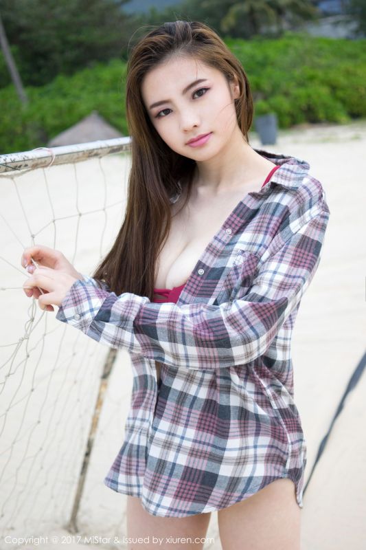 Jenny佳妮 沙滩白嫩美女尤物写真图片