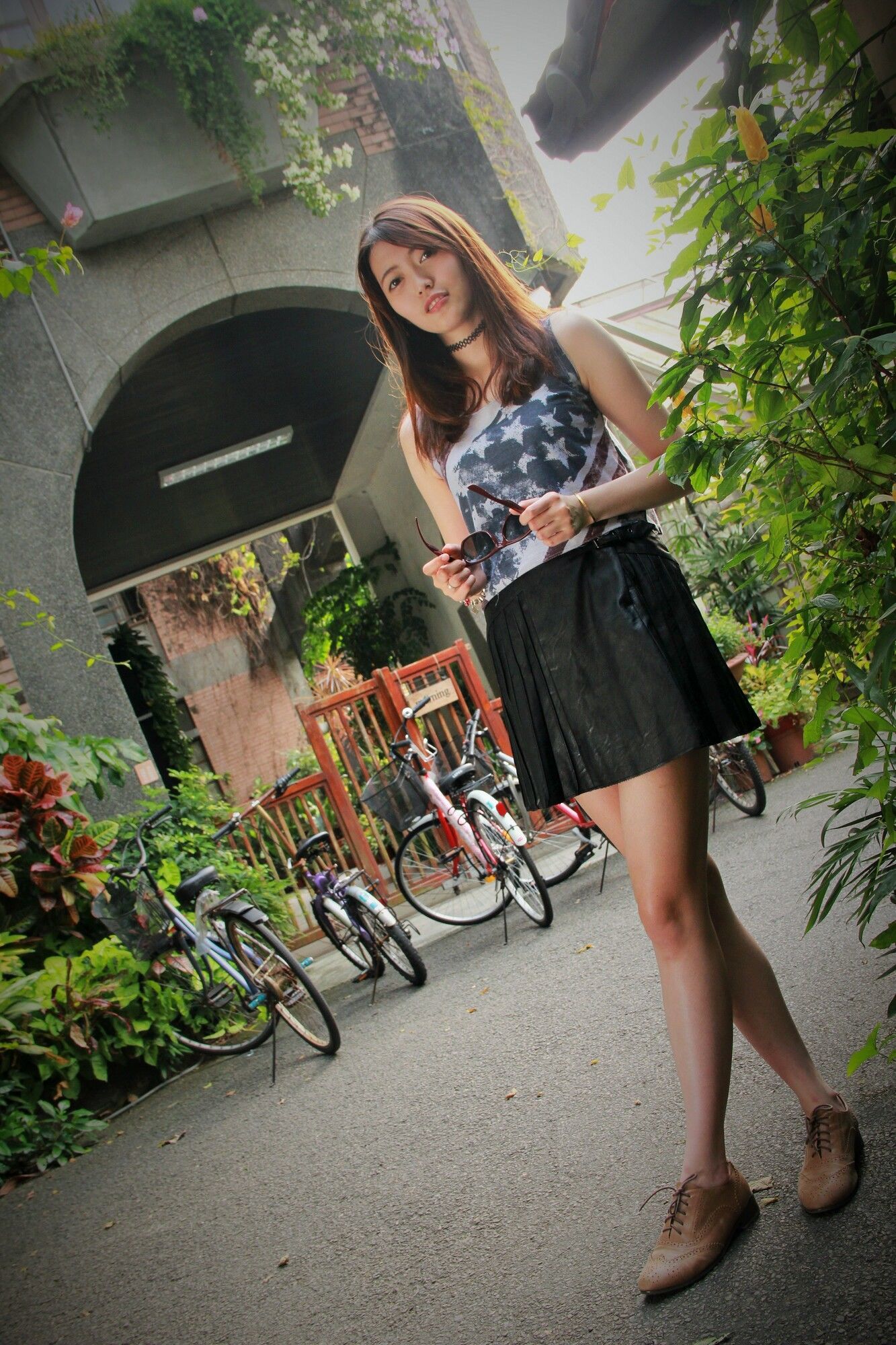 [台湾美女] Brindy薛薛@台湾大学外拍 写真图片