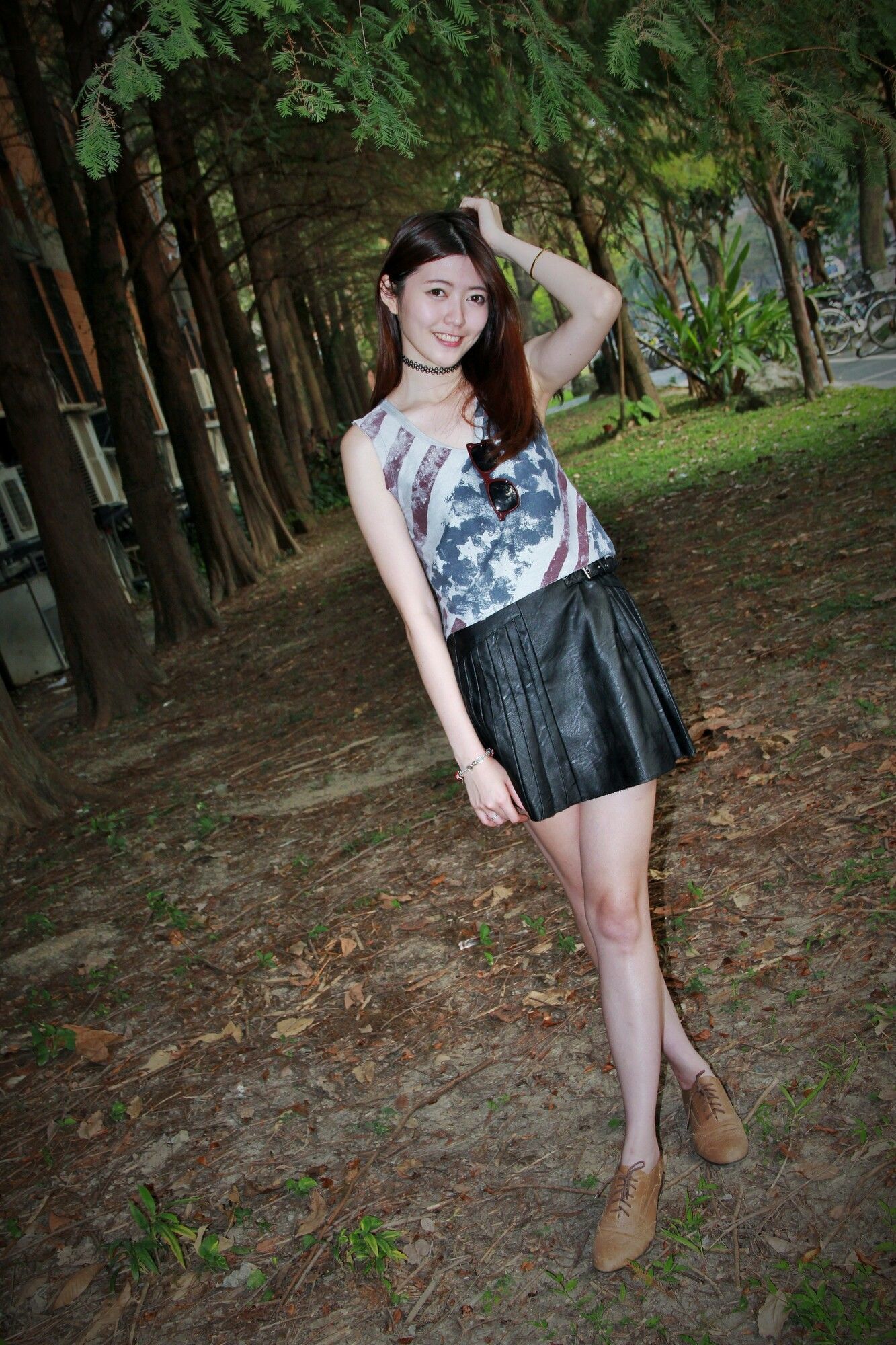 [台湾美女] Brindy薛薛@台湾大学外拍 写真图片