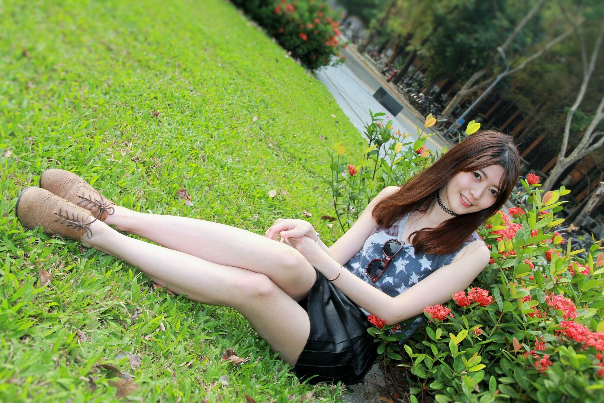 [台湾美女] Brindy薛薛@台湾大学外拍 写真图片