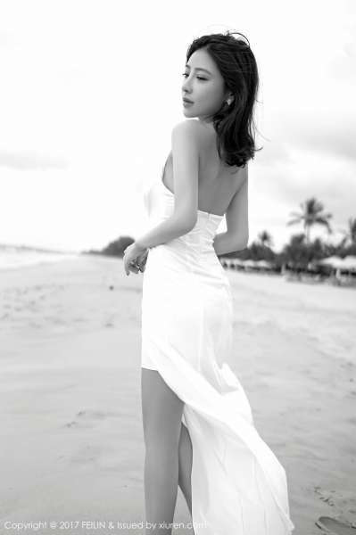 清纯女神@长腿美女施忆佳海边沙滩写真套图