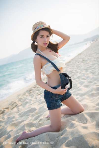 小潘鼠的海边风情 写真套图