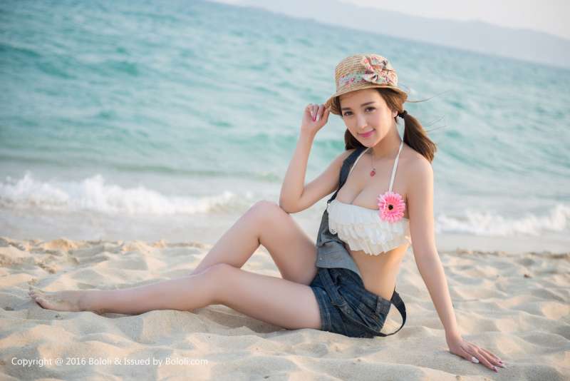 小潘鼠的海边风情 写真套图