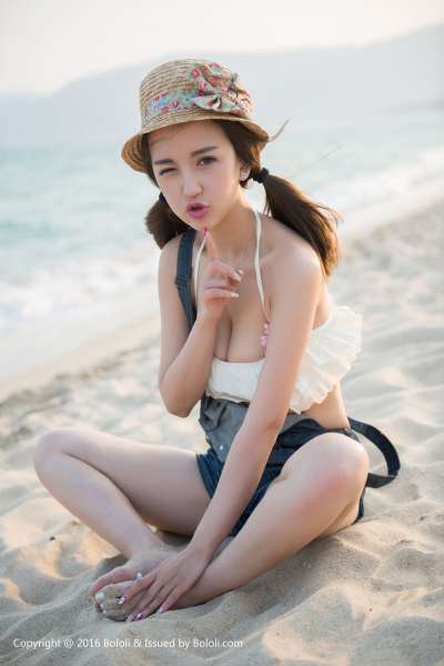 小潘鼠的海边风情 写真套图