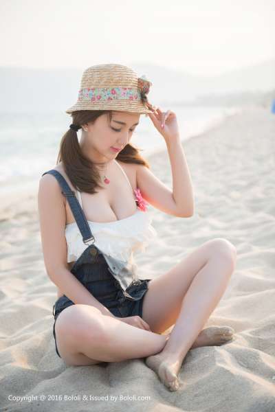 小潘鼠的海边风情 写真套图