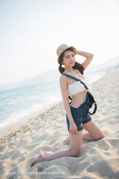 小潘鼠的海边风情 写真套图