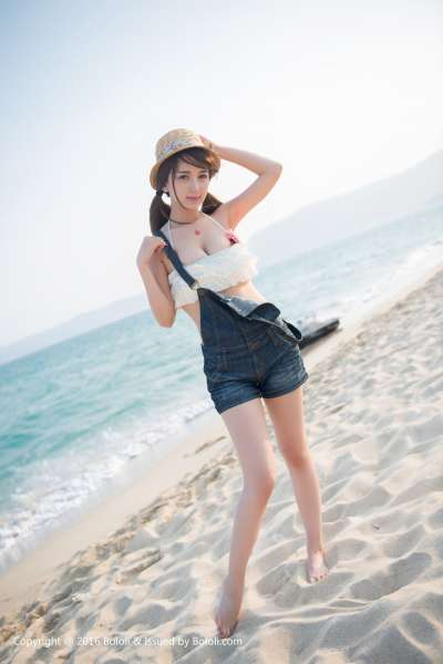 小潘鼠的海边风情 写真套图