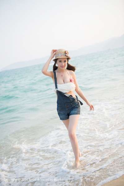 小潘鼠的海边风情 写真套图