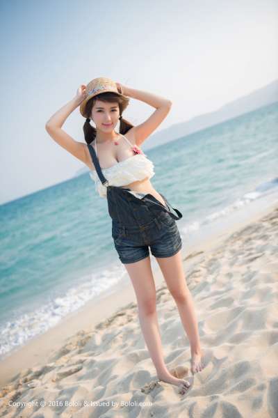 小潘鼠的海边风情 写真套图