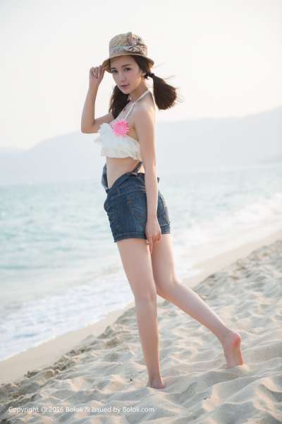 小潘鼠的海边风情 写真套图