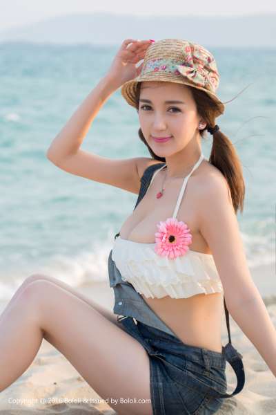 小潘鼠的海边风情 写真套图