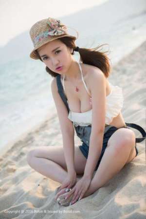 小潘鼠的海边风情 写真套图