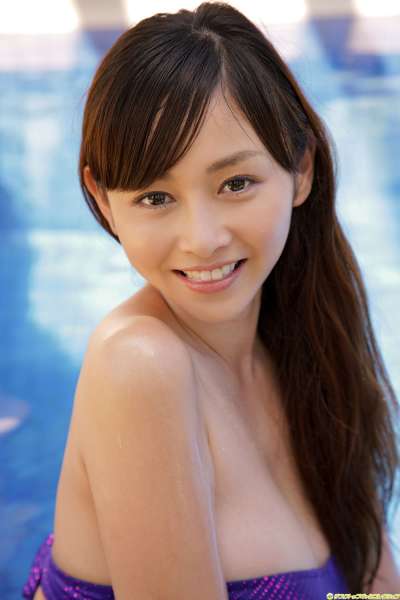杉原杏璃-户外美爆乳女优泳装套图