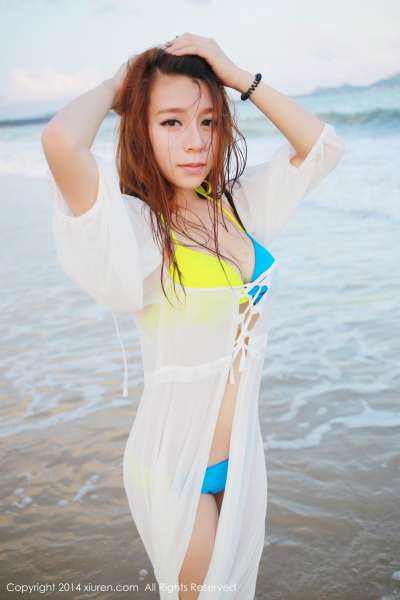 vetiver嘉宝贝儿-海边唯美清新套图欣赏