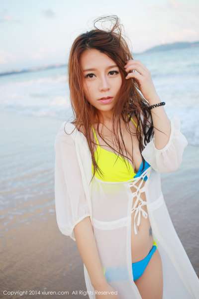 vetiver嘉宝贝儿-海边唯美清新套图欣赏