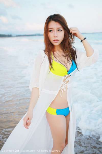 vetiver嘉宝贝儿-海边唯美清新套图欣赏