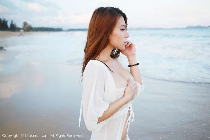 vetiver嘉宝贝儿-海边唯美清新套图欣赏
