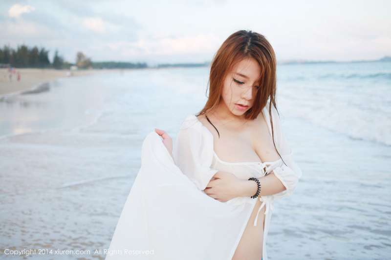 vetiver嘉宝贝儿-海边唯美清新套图欣赏