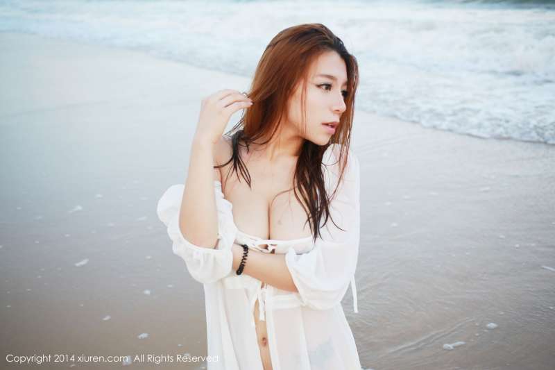 vetiver嘉宝贝儿-海边唯美清新套图欣赏