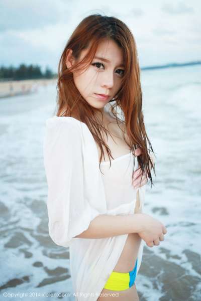 vetiver嘉宝贝儿-海边唯美清新套图欣赏