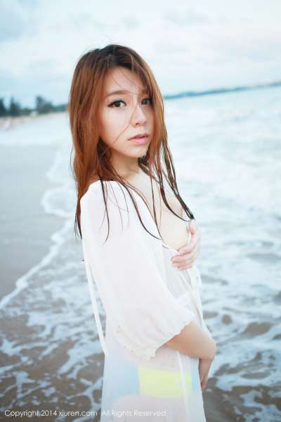 vetiver嘉宝贝儿-海边唯美清新套图欣赏