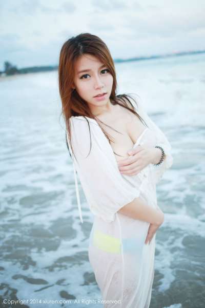 vetiver嘉宝贝儿-海边唯美清新套图欣赏