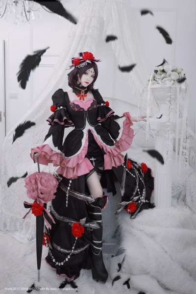 王者荣耀游戏女主哥特露娜美腿诱惑Cosplay图片