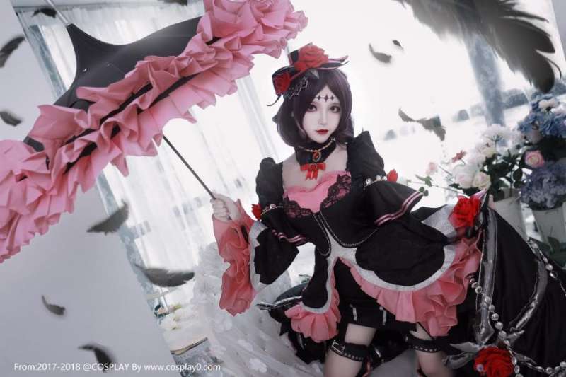 王者荣耀游戏女主哥特露娜美腿诱惑Cosplay图片
