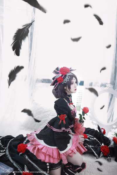 王者荣耀游戏女主哥特露娜美腿诱惑Cosplay图片