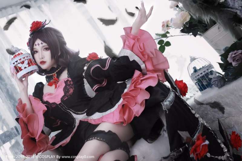 王者荣耀游戏女主哥特露娜美腿诱惑Cosplay图片
