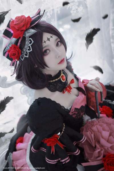 王者荣耀游戏女主哥特露娜美腿诱惑Cosplay图片