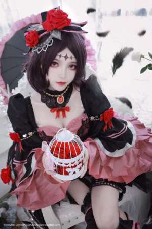 王者荣耀游戏女主哥特露娜美腿诱惑Cosplay图片