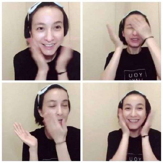 吴昕素颜直播护肤过程 暴力拍脸变成表情包 网友：女汉子一枚