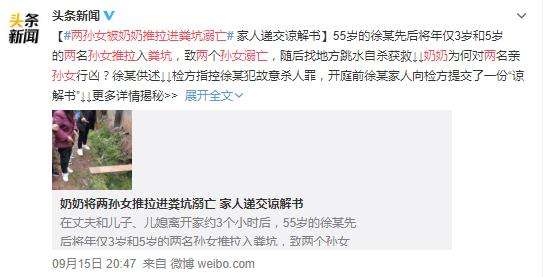 两孙女被奶奶推拉进粪坑溺亡 又一桩惨绝人寰的悲剧！