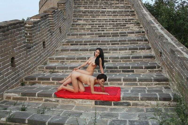 古老的城墙豪放的双模