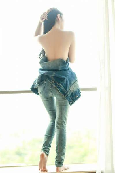 狂野lady七喜美艳牛仔风包臀紧身诱惑