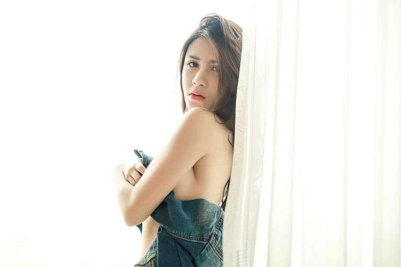 狂野lady七喜美艳牛仔风包臀紧身诱惑